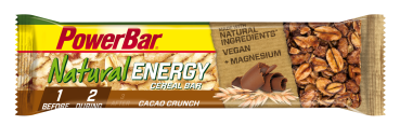 PowerBar Natural Energy Cereal Bar Box Cacao Crunch